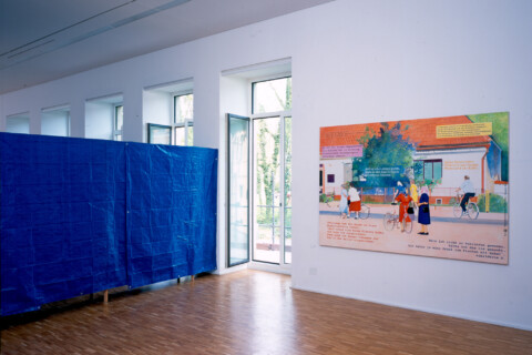 Ausstellungsansicht, Johanna Kandl, 2002, GfZK Leipzig, Foto: Hans-Christian Schink