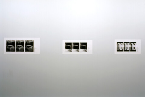 Ausstellungsansicht, Sean Snyder, 2005, GfZK Leipzig, Foto: Andreas Enrico Grunert