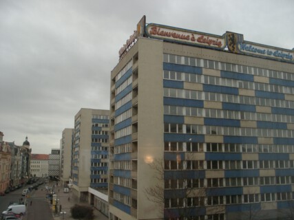 Fensterblick aus dem Marriott Hotel, 2005, Leipzig, Foto: Andreas Enrico Grunert