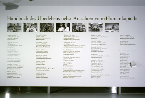 Ausstellungsansicht, Schrumpfende Städte 2: Interventionen, 2005, GfZK Leipzig, Foto: Andreas Enrico Grunert