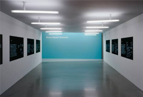 Ausstellungsansicht, Remo Fasani, 2007, GfZK Leipzig, Foto: Andreas Enrico Grunert