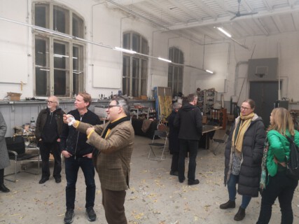 Besuch im Atelier David Schnells / Visit of David Schnell's studio