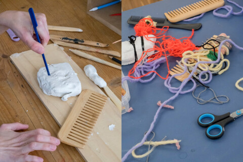 Kurs mit Expert*innen aus der Offenen Kunst·Werkstatt (OKW), Foto: Paula Gehrmann